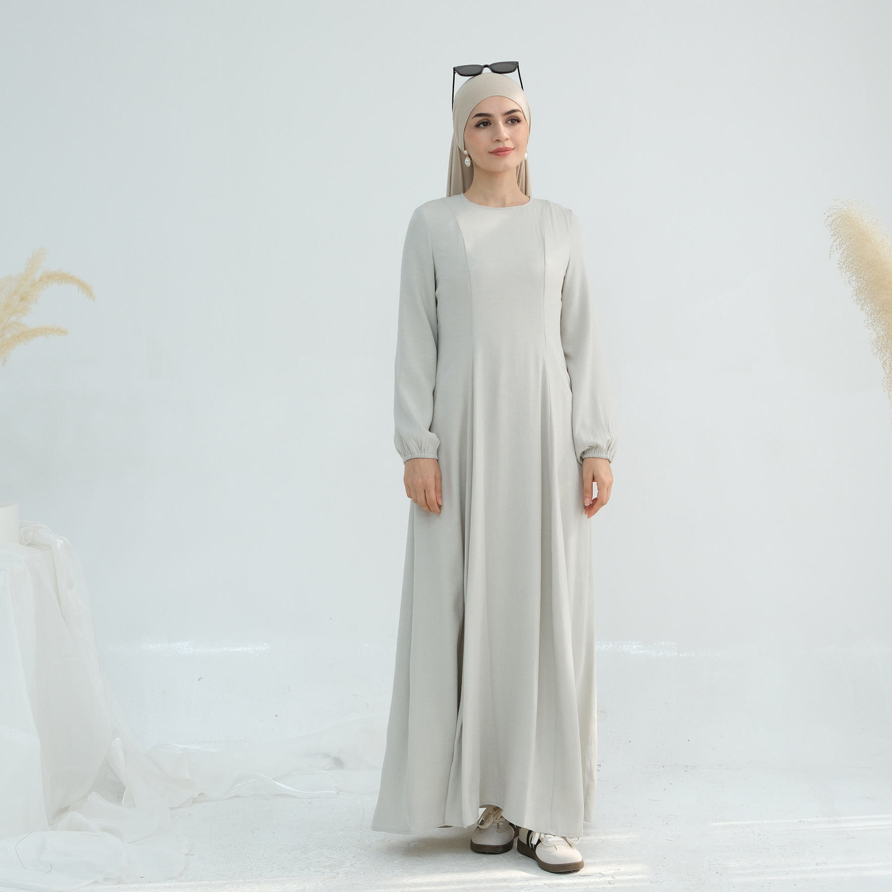 2025 Loriya European, American, Middle Eastern, Dubai double-layered dress with lining LR932 - Image 6