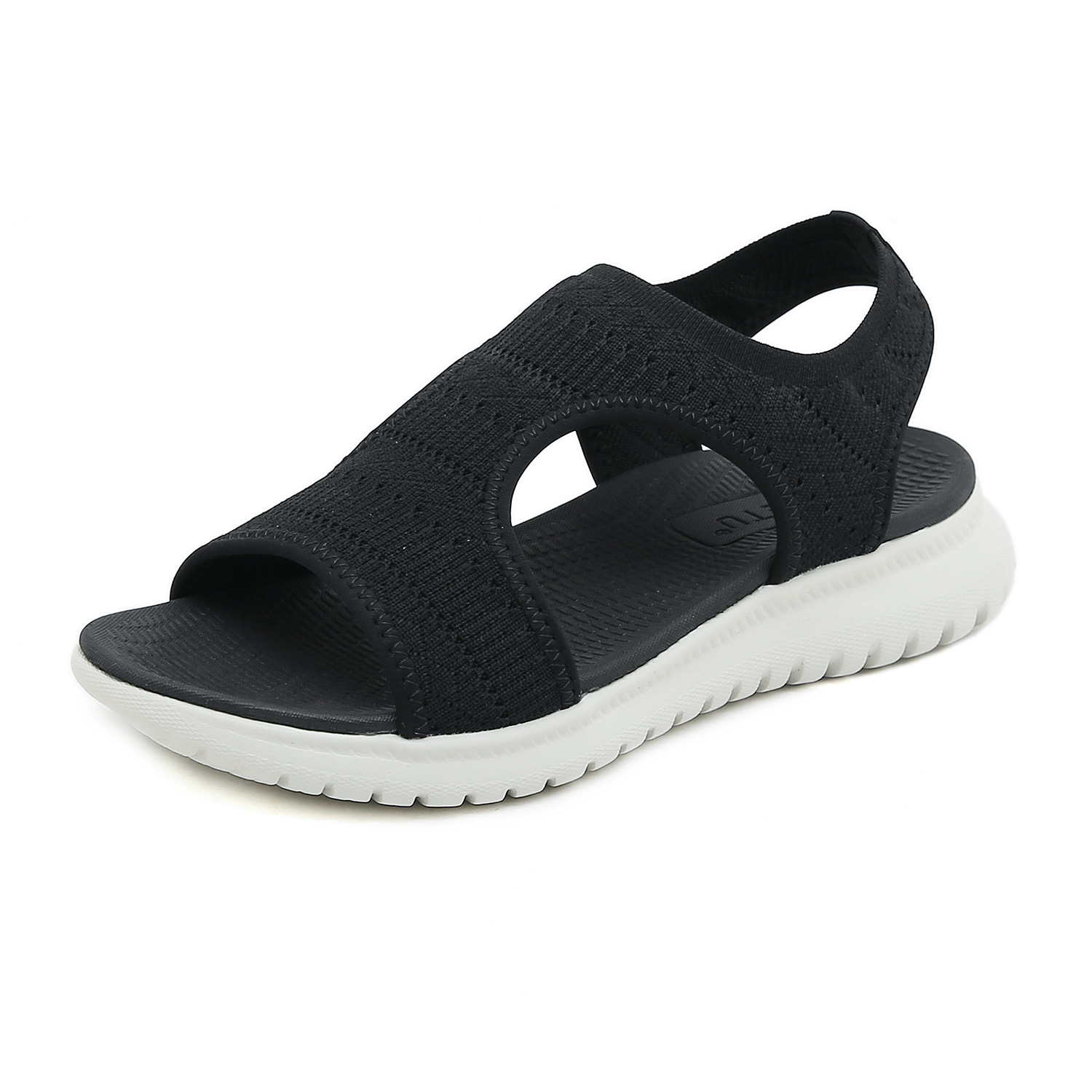 H1109-A5 Amazon 2024 summer new sandals for women simple light sports style wedge heel comfortable large size - Image 8
