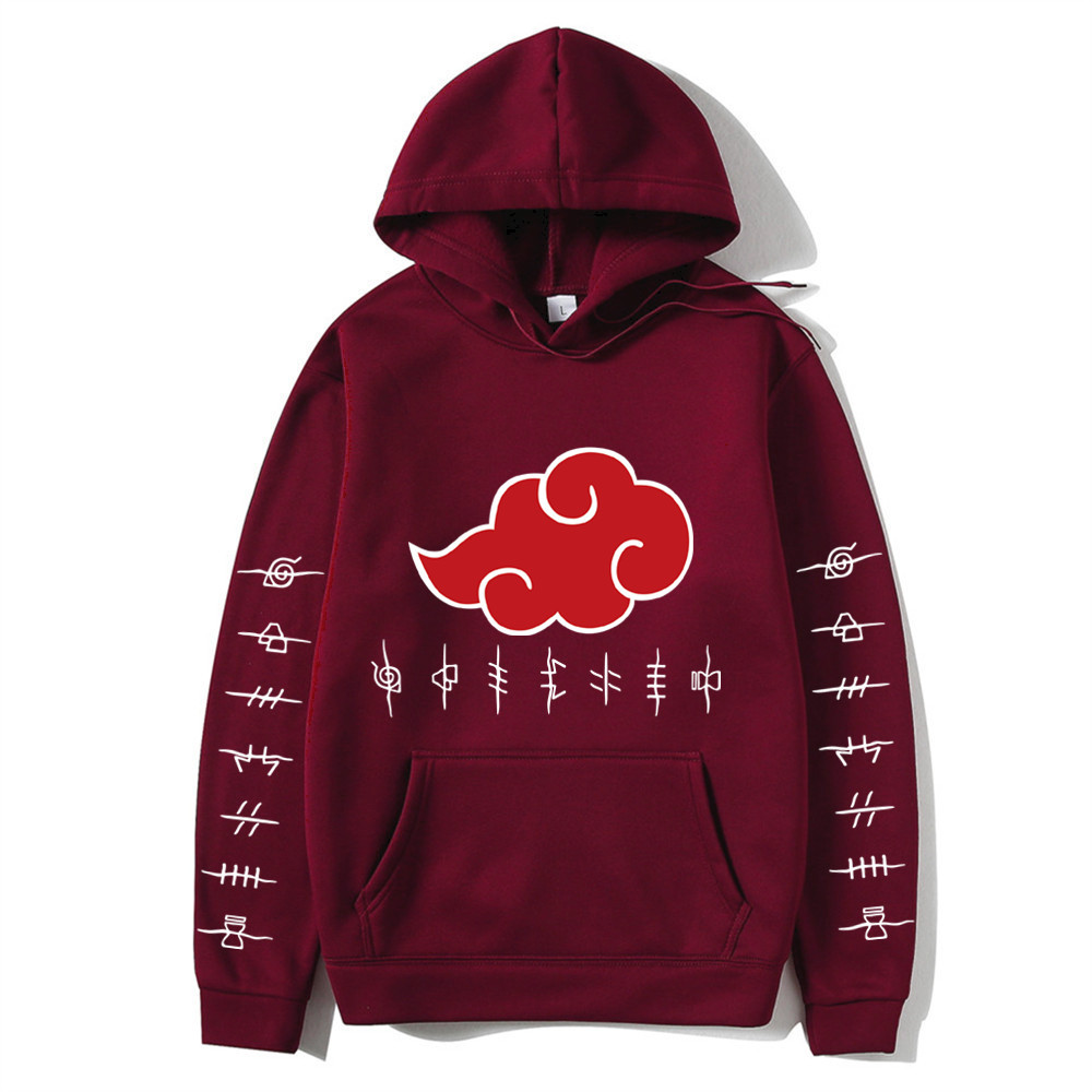 Naruto Printed - Adult Hoodies with White Letters on Sleeves - Image 15