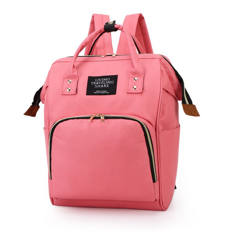 Mommy bag 2025 new Korean style fashion canvas color matching backpack women's bag Baoma milk bottle bag - Image 9