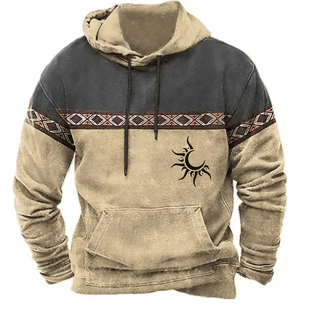 2023 new autumn European and American style sweatshirt retro 3D digital printing men's street trend hoodie top - Image 18