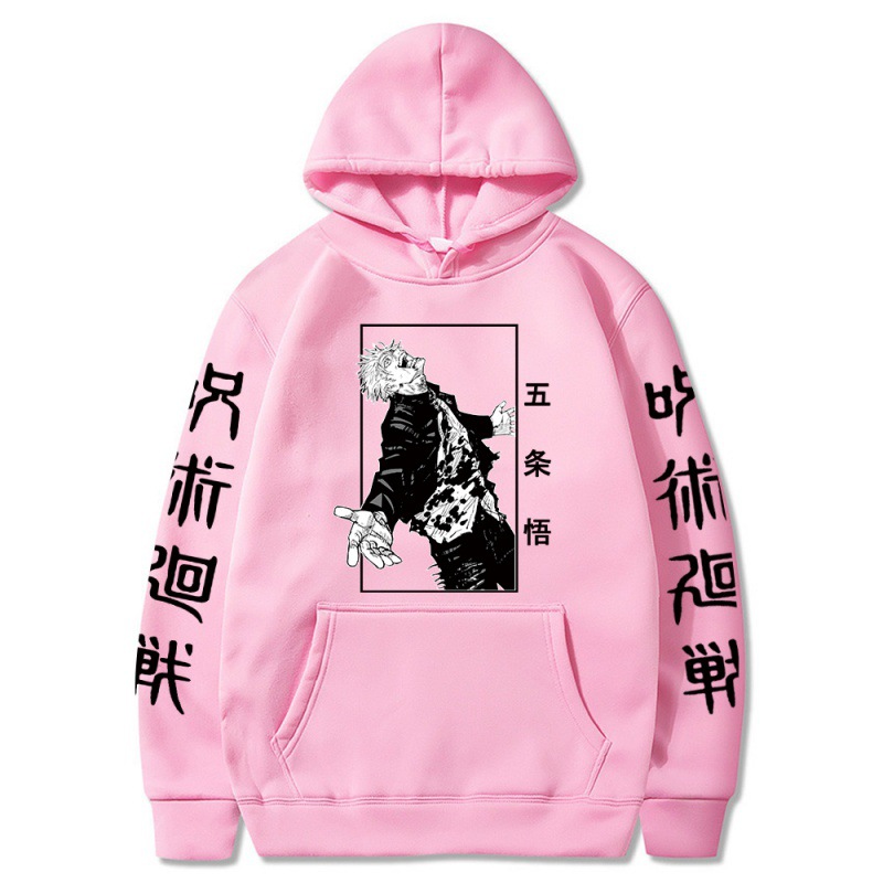 2021 Japanse Anime Hoodies Jujutsu Kaisen Satoru Gojo Grafische Hoodie Sweatshirts Mannelijke - Image 4