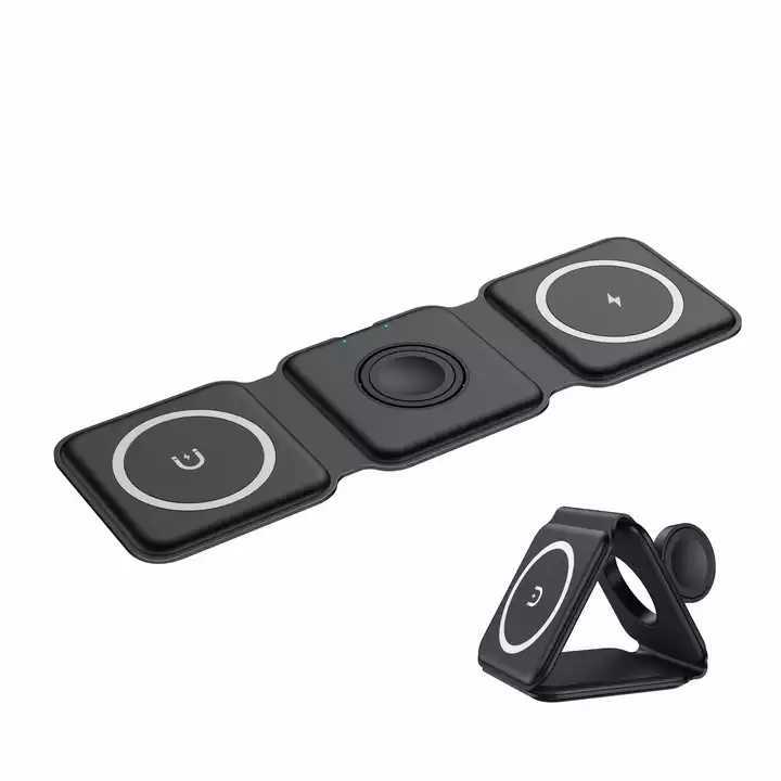 15W fast charging, thin, multi-functional, desktop wireless charger for Apple watch, mobile phone, three-in-one wireless charging - Image 5