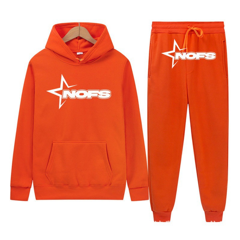2024 Y2K new NOES hoodie set sweatshirt two-piece gothic punk rock clothing streetwear - Image 4