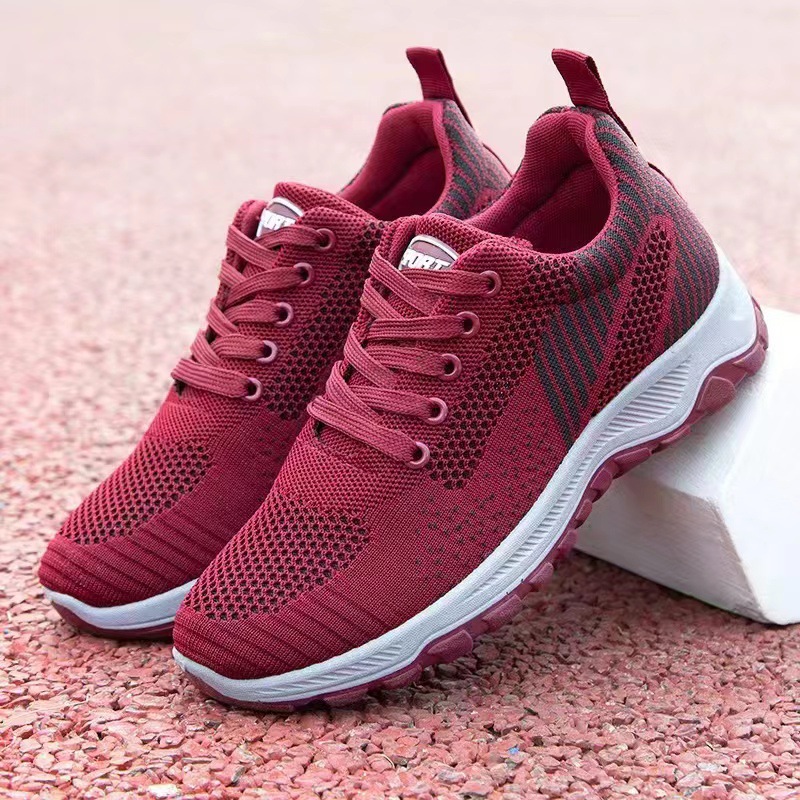Dropshipping new women's fly woven fishnet shoes, comfortable soft-soled white shoes, fashionable lightweight student shoes, sneakers - Image 7