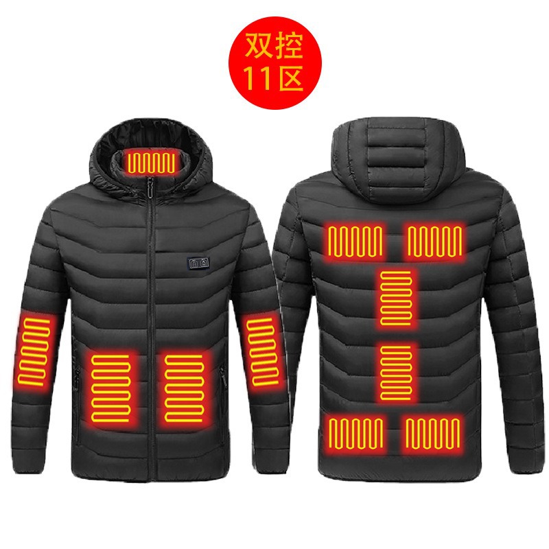 New hot-selling cross-border winter heating cotton clothes, smart constant temperature cold-proof electric heating clothes, USB heating cotton clothes - Image 15