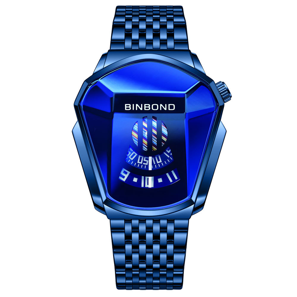 Cross-border shrimp skin men's watch trend shopee watch style locomotive concept watch men's live black technology watch - Image 17