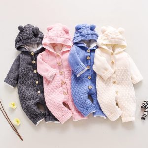 Knitted Baby Jumpsuit