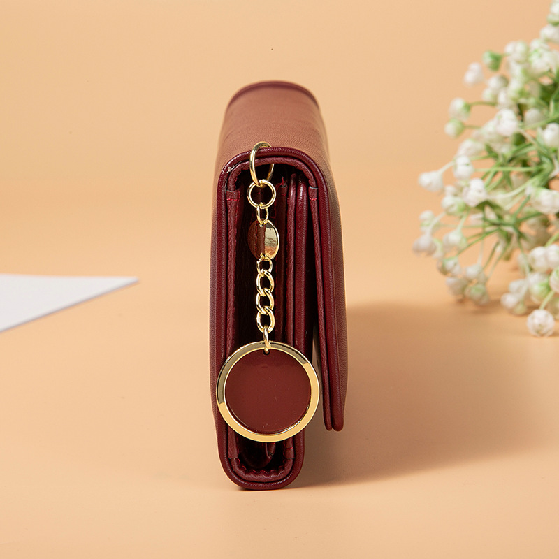 Cross-border hot-selling PU long women's wallet, multi-functional card holder, tri-fold wallet, women's multi-card slot card holder, clutch bag - Image 3