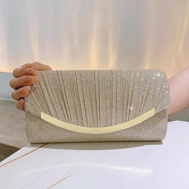 Cross-border new style glittering banquet clutch bag fashionable KTV princess bag envelope dinner bag crossbody chain dress bag - Image 5