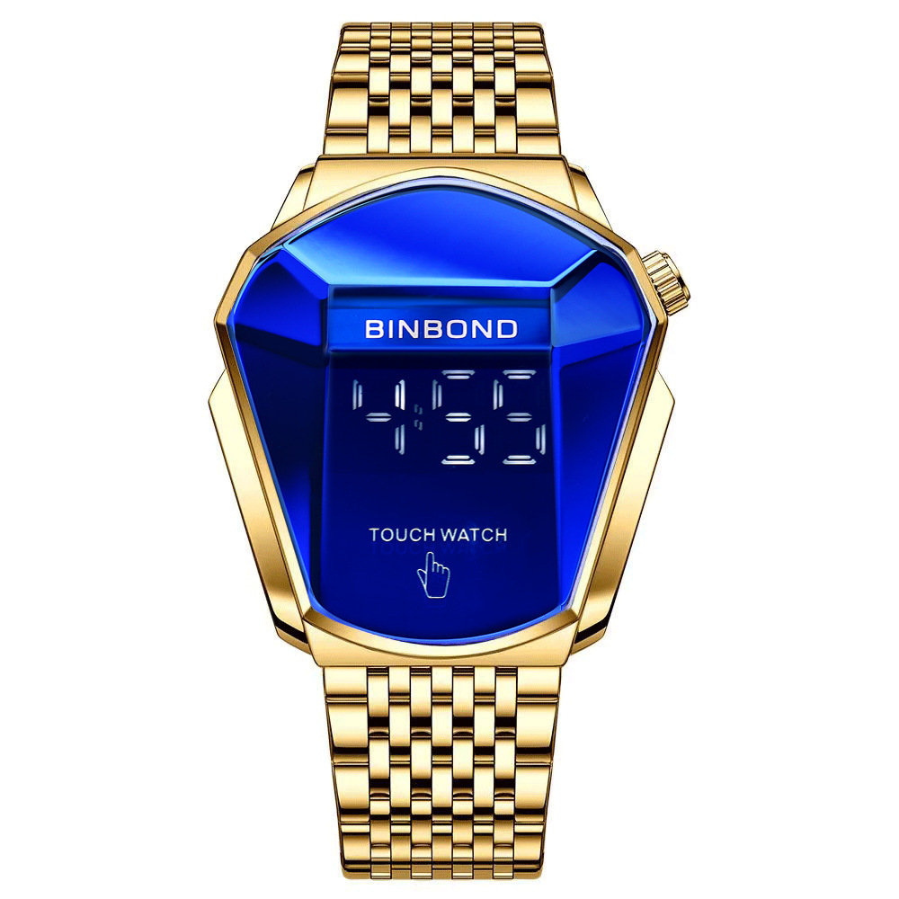Cross-border shrimp skin men's watch trend shopee watch style locomotive concept watch men's live black technology watch - Image 7