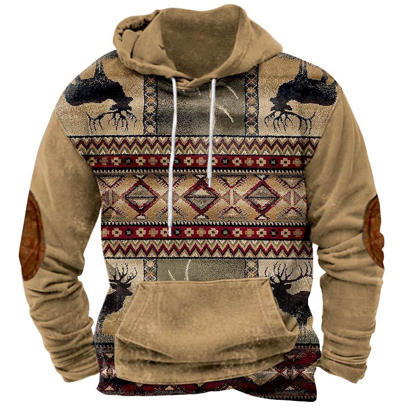 2023 new autumn European and American style sweatshirt retro 3D digital printing men's street trend hoodie top - Image 23