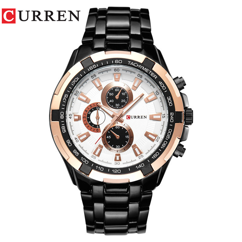CURREN/Karen 8023 Fashion Large Dial Casual Business Watch Men's Quartz Watch Waterproof Watch - Image 3