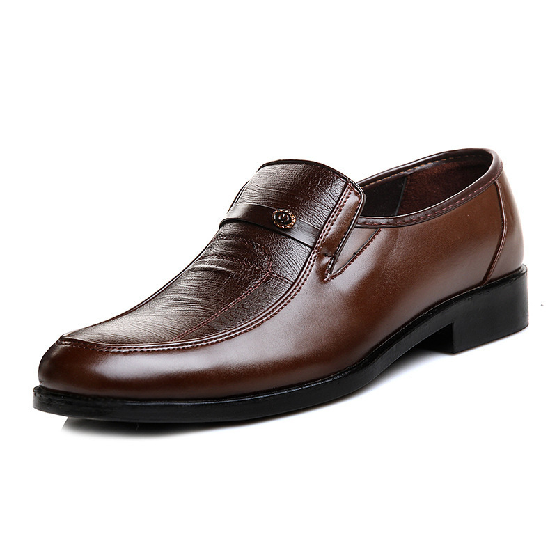 Autumn new men's business dress leather shoes work work office men's round toe leather shoes stall shoes wholesale - Image 6