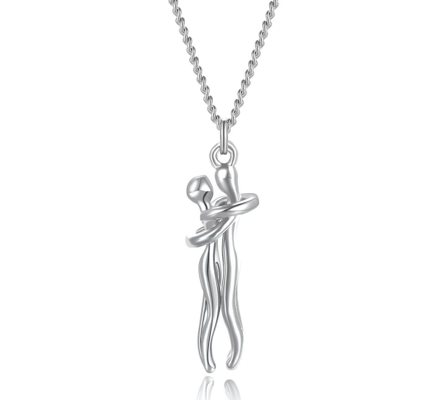 Cross-border best-selling necklace, creative and unique mother and child hugging pendant, Amazon best-selling Mother's Day gift jewelry. - Image 10