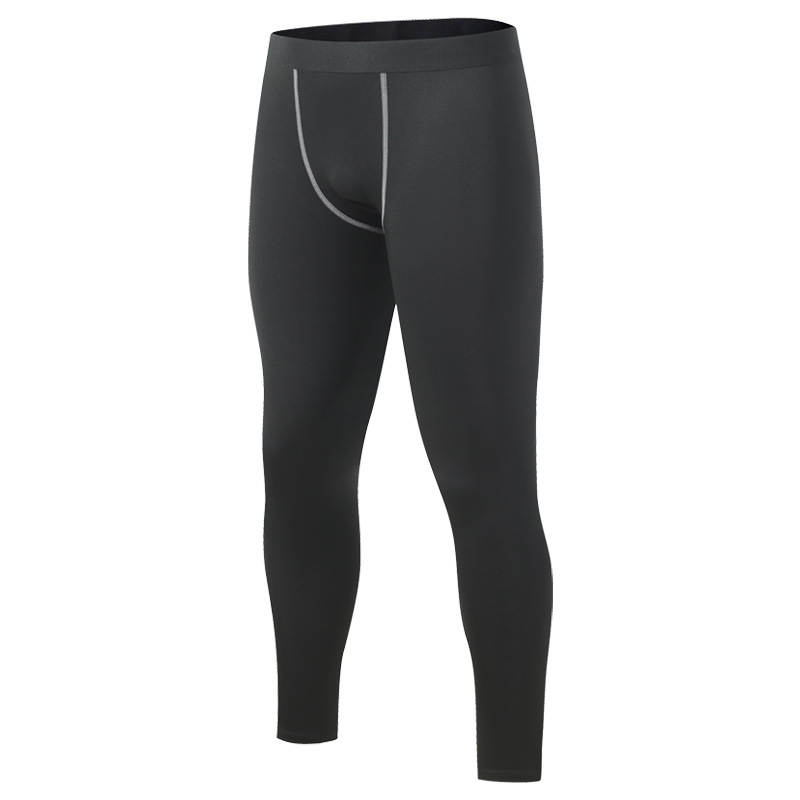 Sports leggings men's summer basketball fitness pants running training quick-drying breathable track and field elastic bottoming trousers