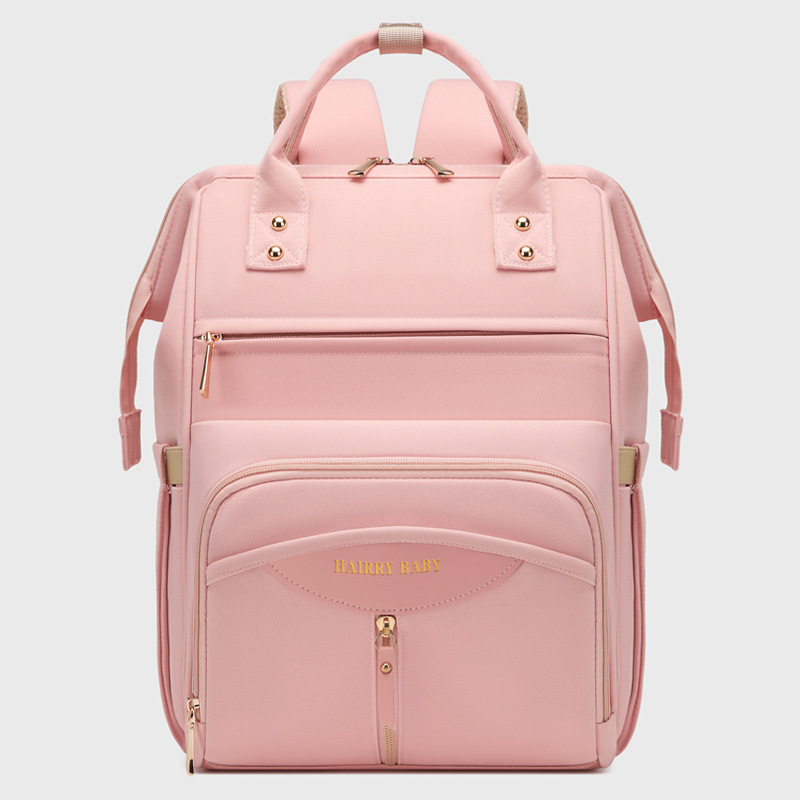 Mommy bag large size new style fashionable portable mother and baby bag main bag upper and lower layered detachable bottle bag mommy bag - Image 8