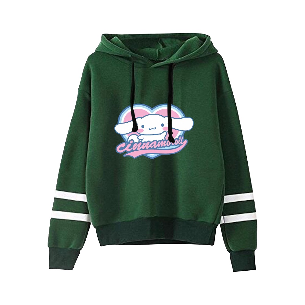 New anime Cinnamoroll big-eared dog cinnamon dog Sanrio 2D casual parallel bars hooded sweatshirt spring and autumn - Image 10