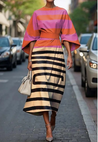 2025 Amazon Cross-Border Independent Station Floral Ocean Timeless Elegant Dress E439 Women's Dress - Image 15