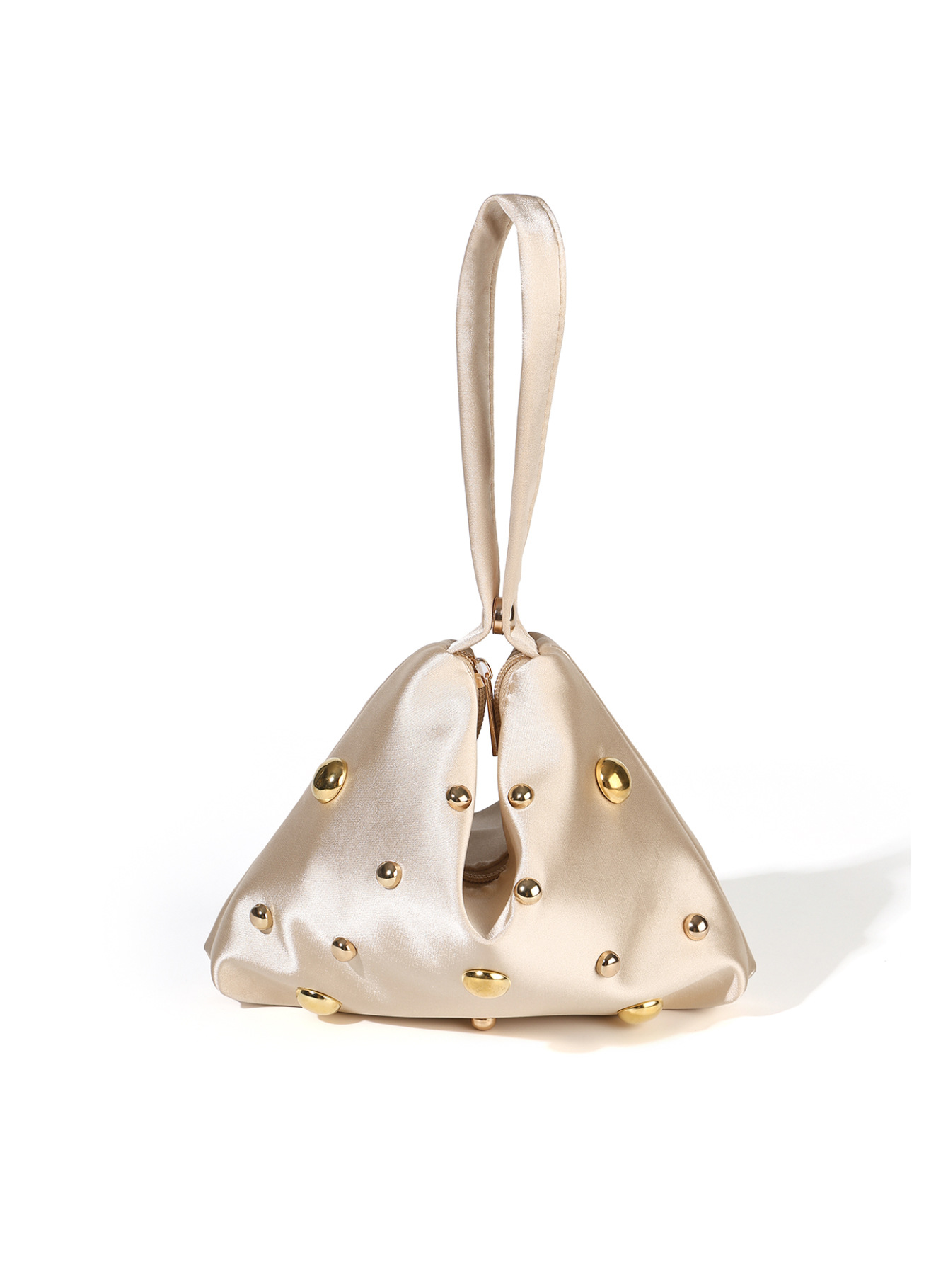 Cross-border European and American simple solid color satin satin magnetic evening bag versatile triangle women's clutch handbag - Image 10