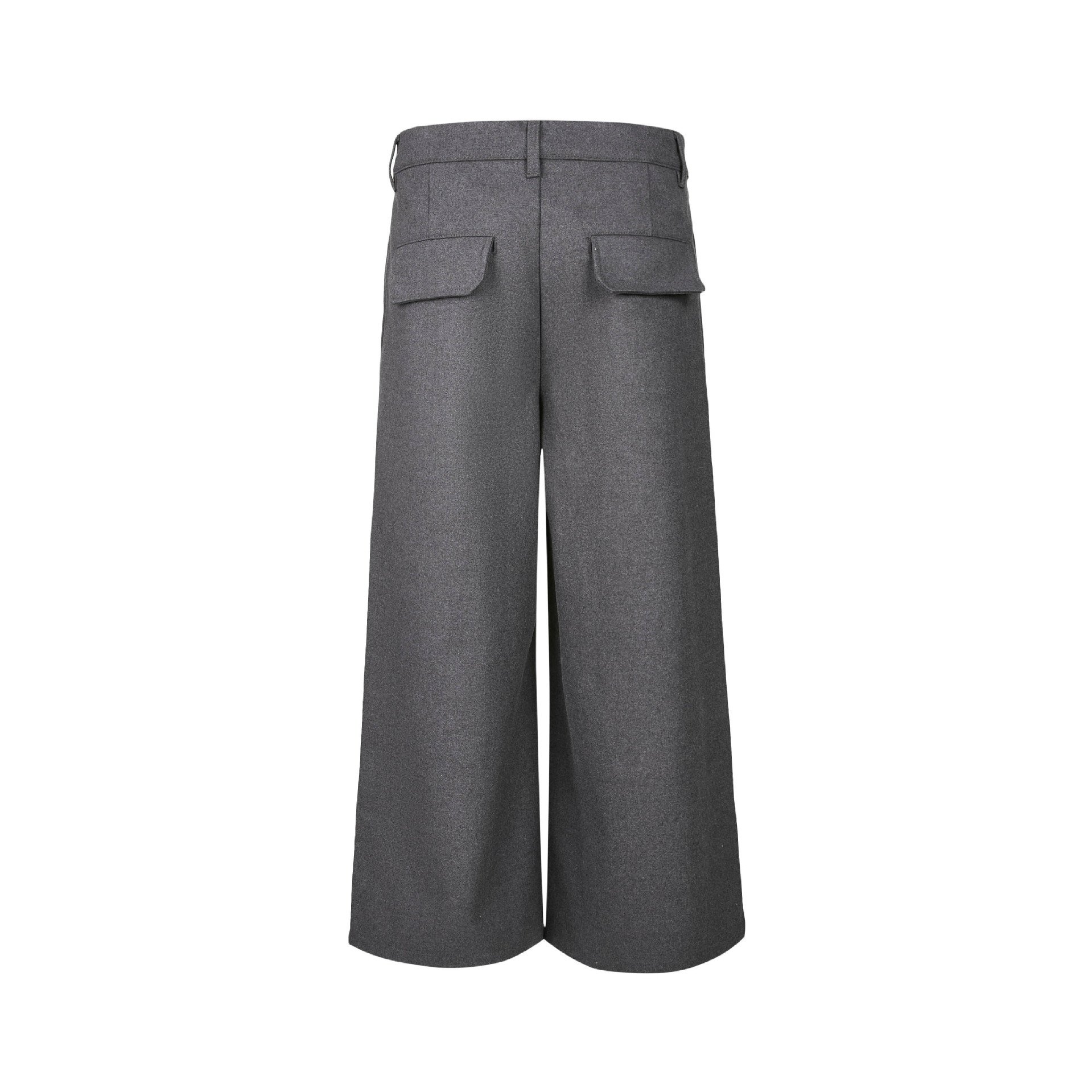 2025 American Retro Pleated Striped Button-Down Straight Leg Trousers for Men - Loose Fit, A-line Wide Leg, Floor-Length Casual Pants - Image 2