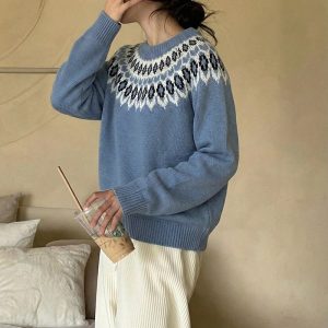 Women's Ethnic-Style Knit Pullover
