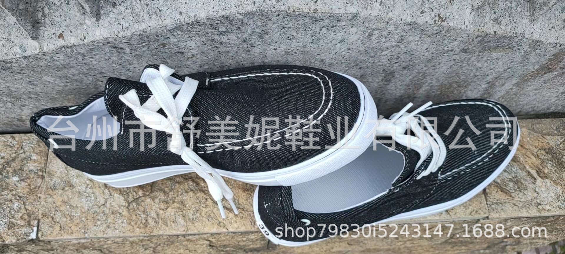 2021 Spring and Autumn Foreign Trade Large Size Canvas Shoes Lace-Up Flat Low Top Shoes Single Shoes 43 - Image 3