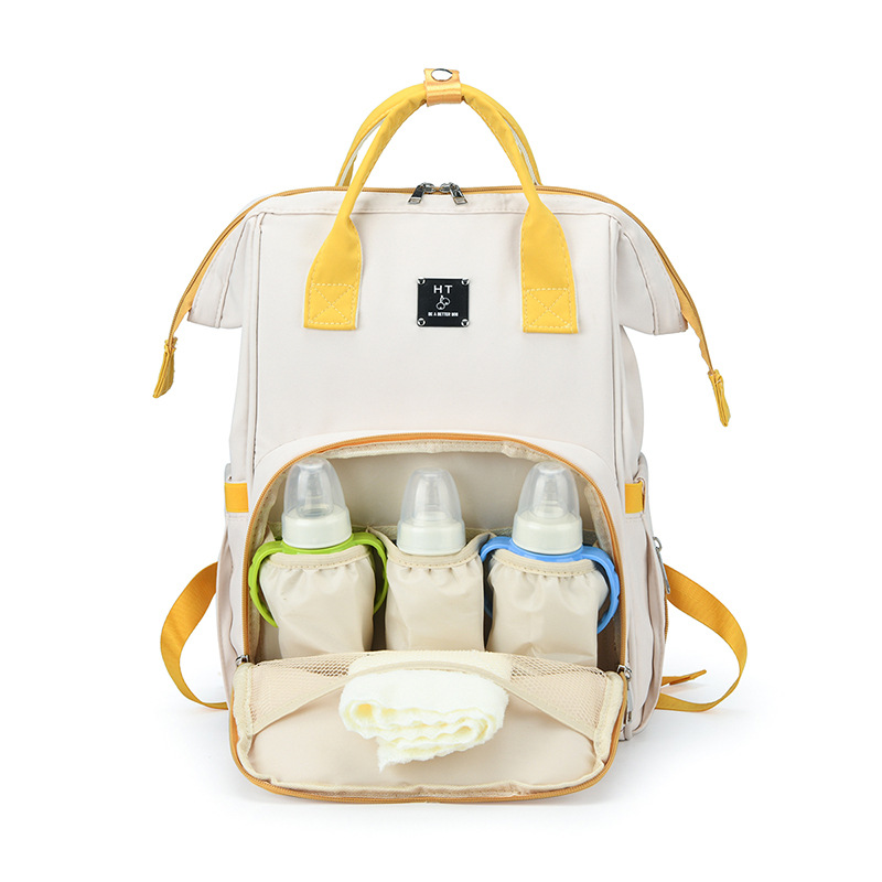 Mommy bag gift high quality multifunctional mother and baby bag 290 nylon solid color multifunctional mother bag for going out - Image 2
