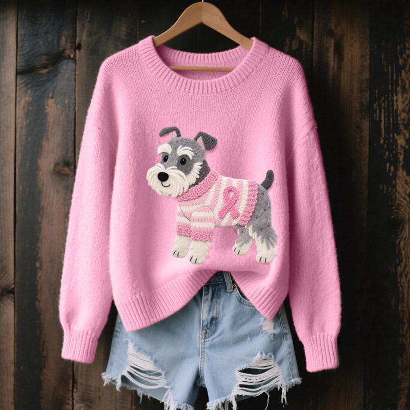 2026 Spring/Autumn New European and American Style Women's 3D Digital Print Casual Fashion Round Neck Faux Sweater/Sweatshirt