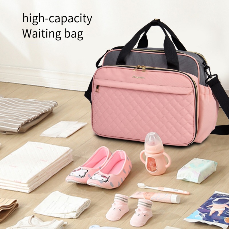 Large capacity mommy bag multifunctional handbag outing breastfeeding bag pregnant women waiting bag new diaper bag - Image 2