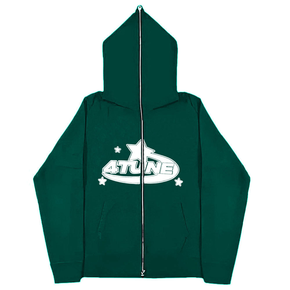 Spot 2023 European and American dark sweatshirts men's and women's hoodies Gothic couple Harajuku large size zipper sweatshirt - Image 8