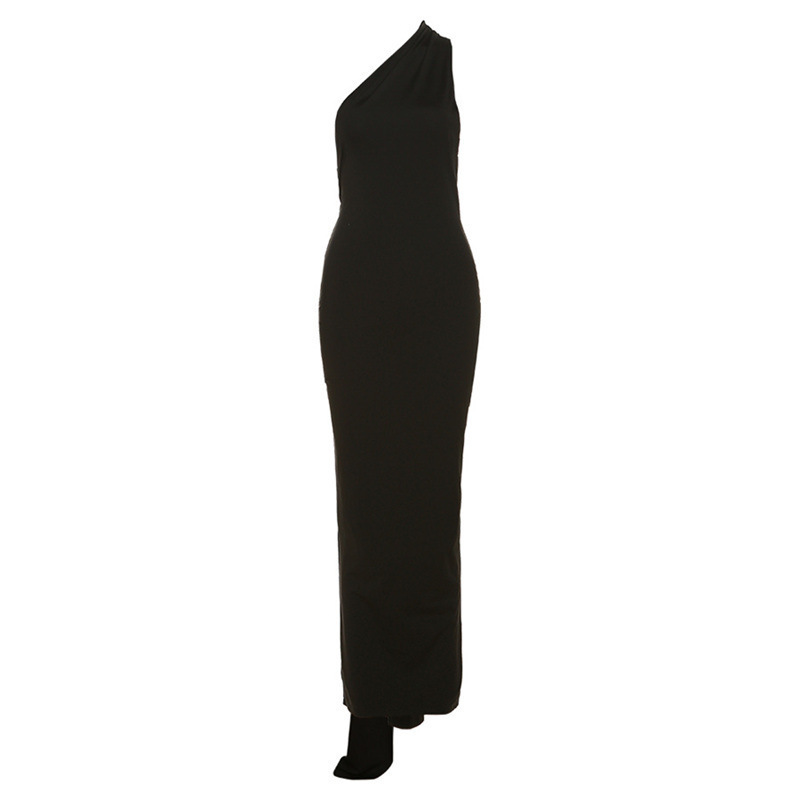 2024 spring and summer new European and American style cross-border women's clothing sexy backless halter neck hip-covering slim evening dress for women - Image 8