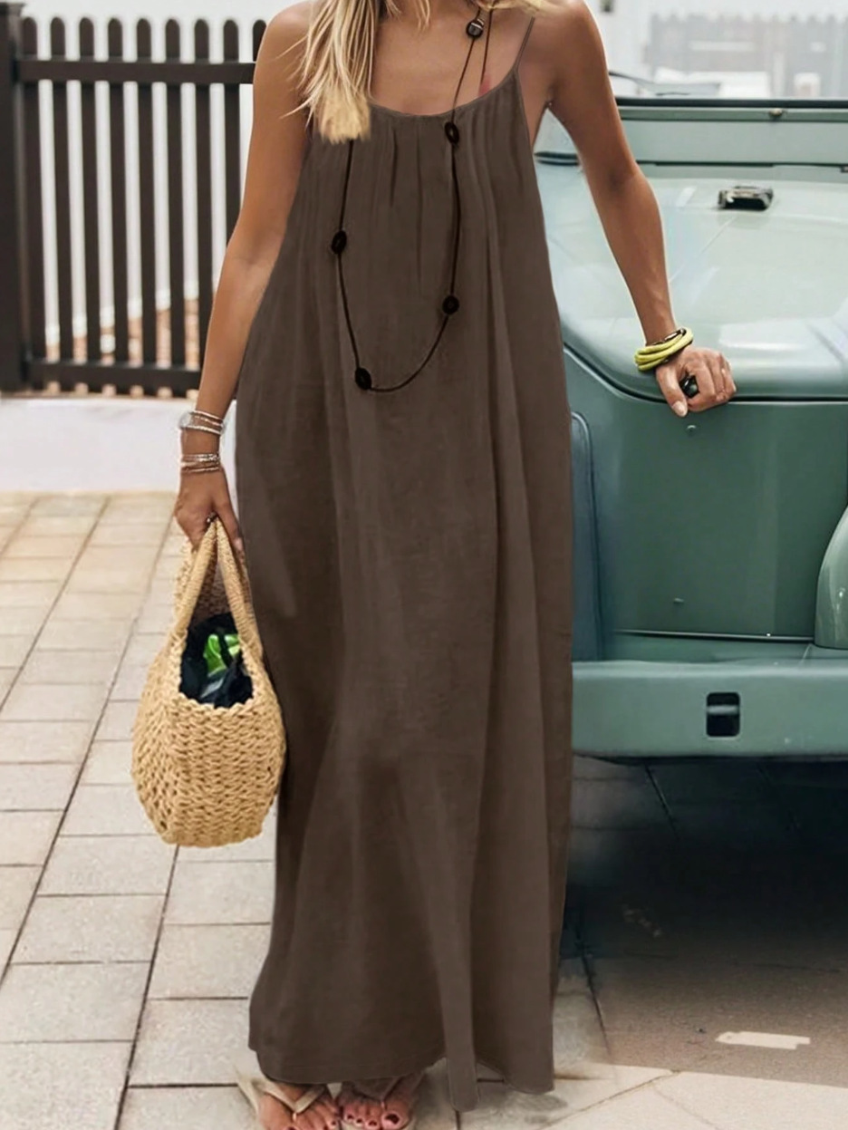 2026 New Women's Strappy Backless Loose-fitting Home Wear Dress (Amazon/AliExpress Cross-Border) - Image 24