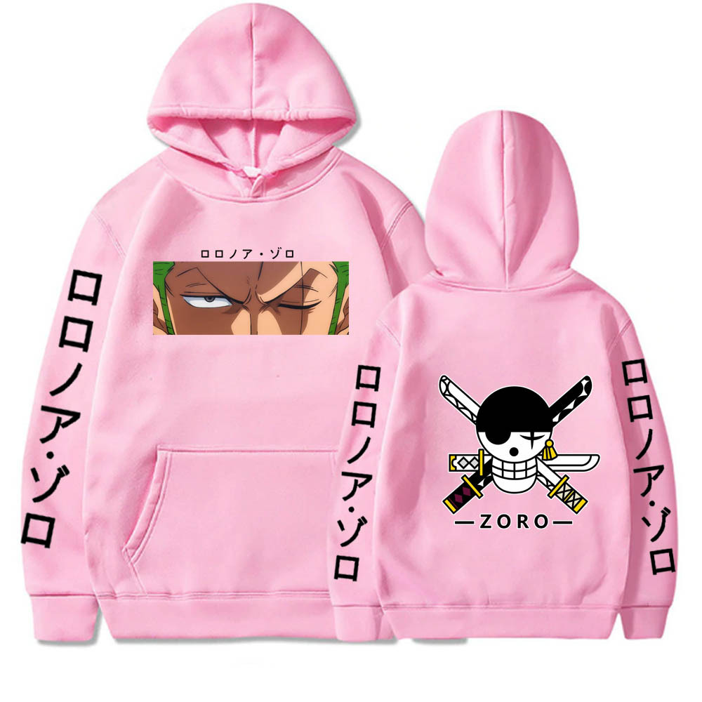 Mode Herenkleding Roronoa Zoro Ogen Hoodie Eendelig Anime Pullover Unisex Herfst Winter Sweatshirt Hiphop - Image 3