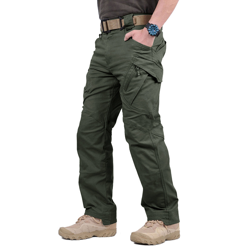 Sales of X9 plaid pants waterproof polyester cotton commuter instructor tactical pants a variety of colors camouflage casual outdoor plaid pants - Image 2