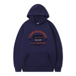 Naruto anime series naruto whirlpool naruto ramen shop printed autumn and winter hooded sweatshirt for men and women