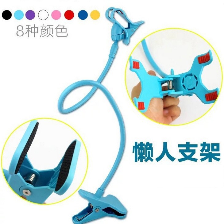 Wholesale of cross-border plastic lazy phone holders, bedside phone clips, double-clip bed lazy phone holders. - Image 4