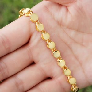 European and American cross-border best-selling 18K real gold electroplated simple and high-end 4mm round necklace jewelry manufacturer wholesale