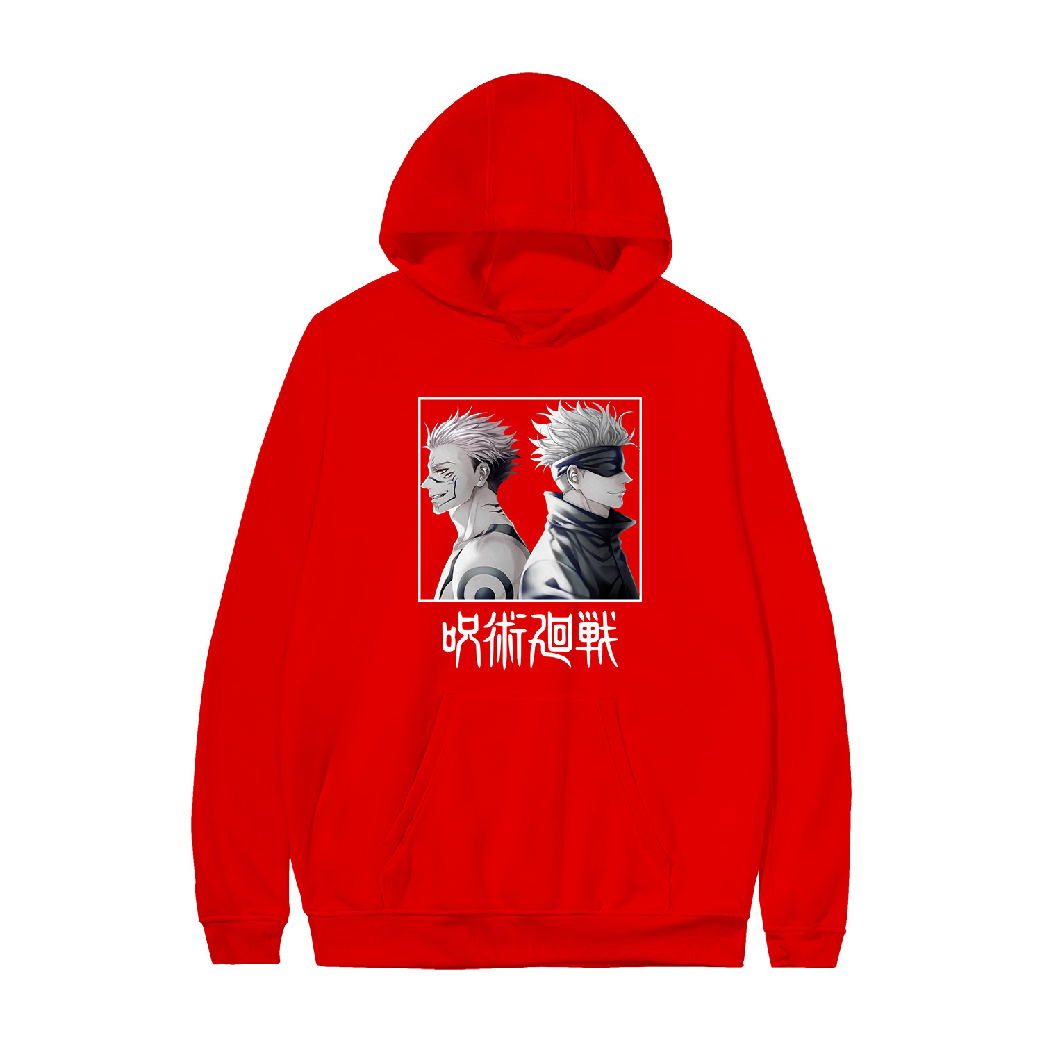 Manufacturers spot anime around long-sleeved couples casual pullover sweater women's hooded hooded sweater - Image 30
