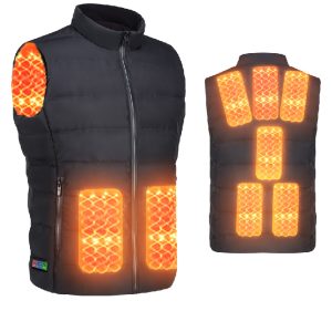 Intelligent three-speed temperature-controlled heating clothes, electric heating vest, charging heating vest, polar fleece for men and women, full body warmth