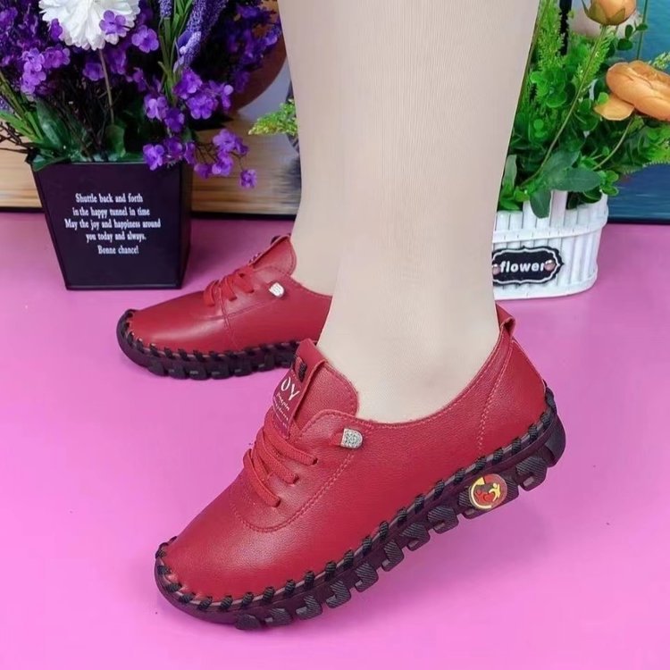 Large size wholesale viscose bottom casual all-match breathable single shoes women 2023 summer new soft bottom mother slip-on women's shoes - Image 5