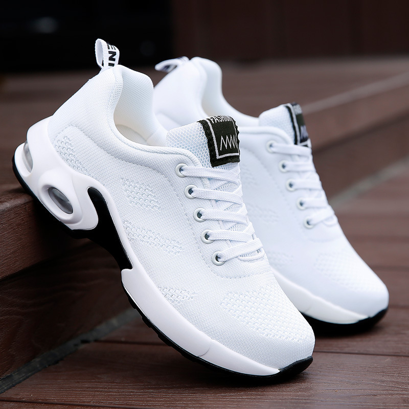 2024 new air cushion shoes casual running shoes flying woven sports shoes Korean version student mesh women's shoes 1727 cross-border - Image 4