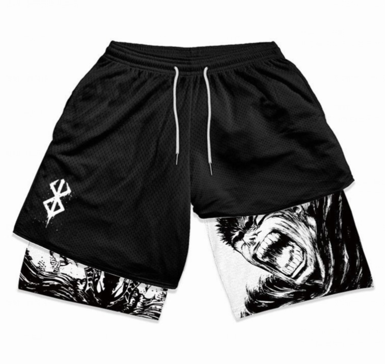 Dragon Ball series shorts 3D digital printing adult double-layer beach shorts Amazon cross-border e-commerce hot-selling factory - Image 7