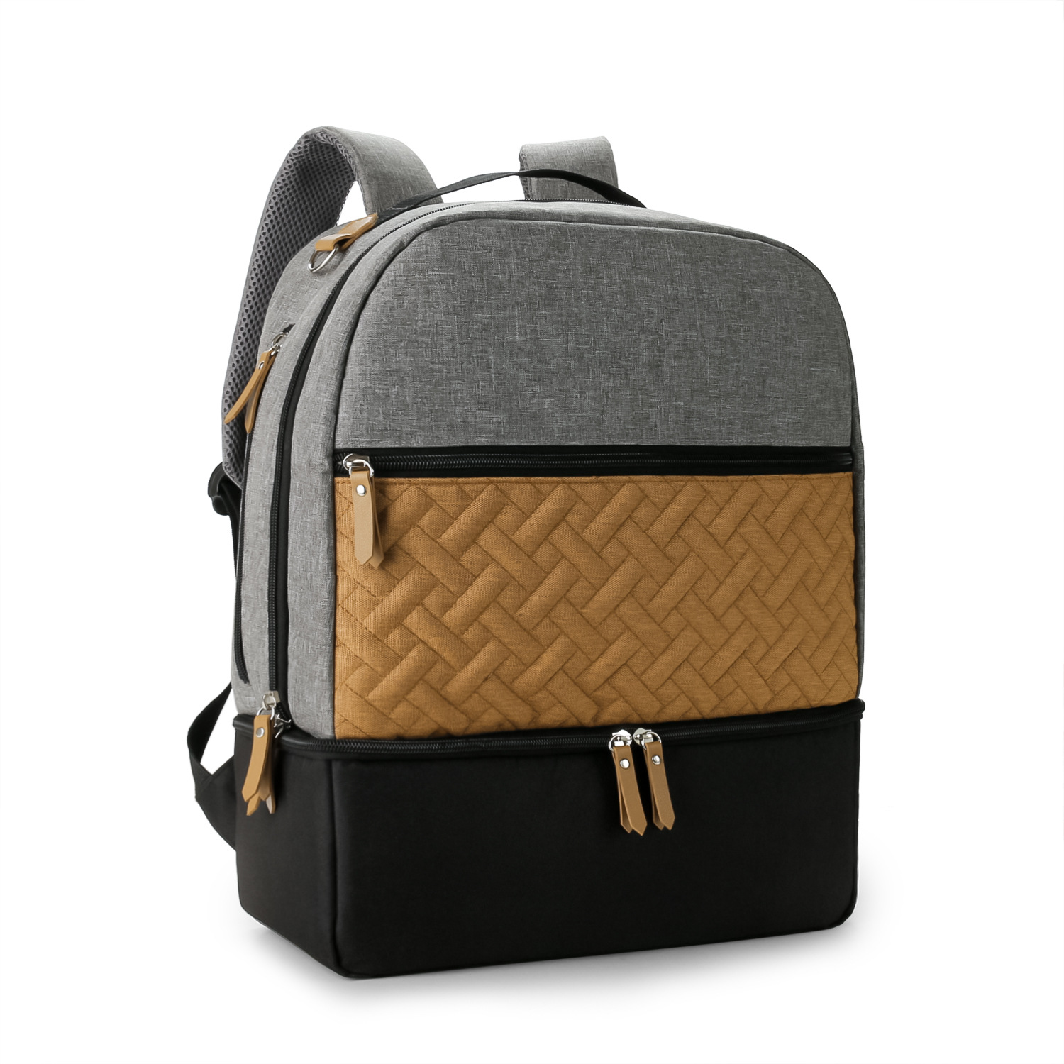 Mother and baby travel mommy bag outdoor dining baby food fresh-keeping backpack milk storage mommy bag - Image 2