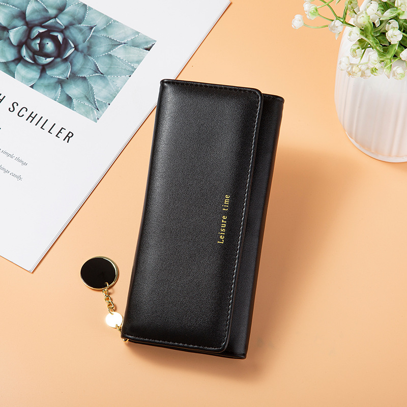 Cross-border hot-selling PU long women's wallet, multi-functional card holder, tri-fold wallet, women's multi-card slot card holder, clutch bag - Image 6