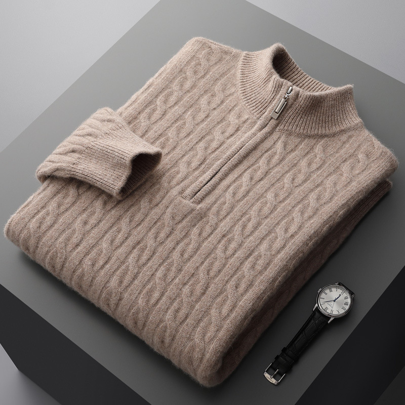 Cable-Knit Zip-Neck Sweater - Image 6