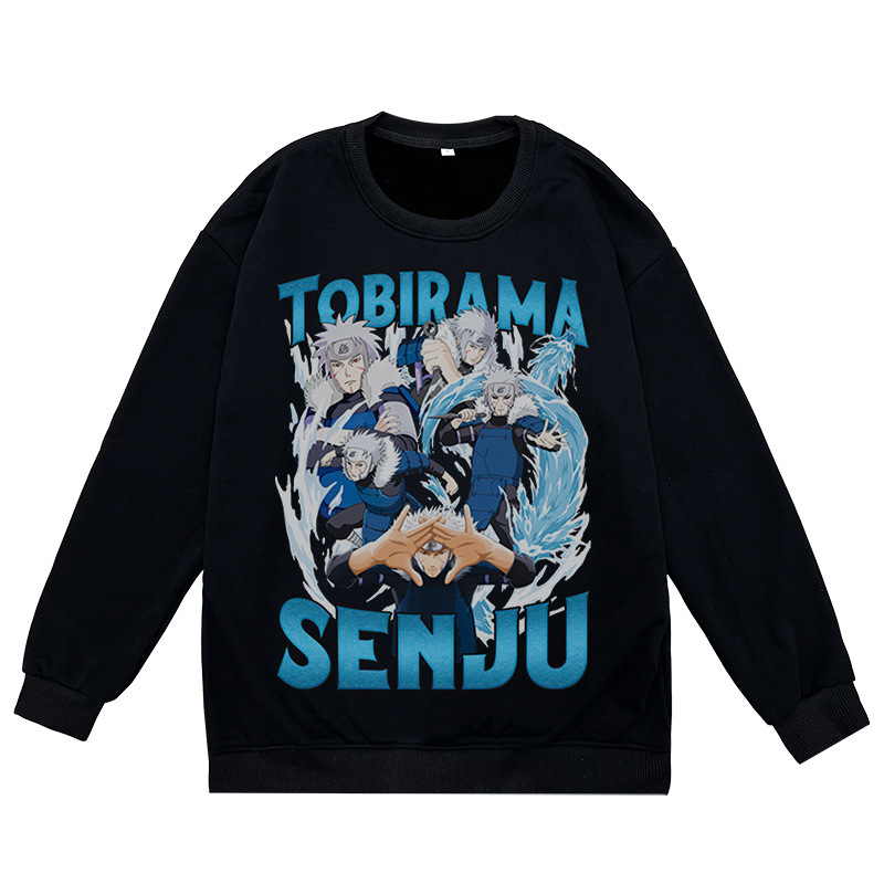 2023 autumn and winter new NARUTO Naruto peripheral printed round neck sweatshirt casual loose men's pullover - Image 11