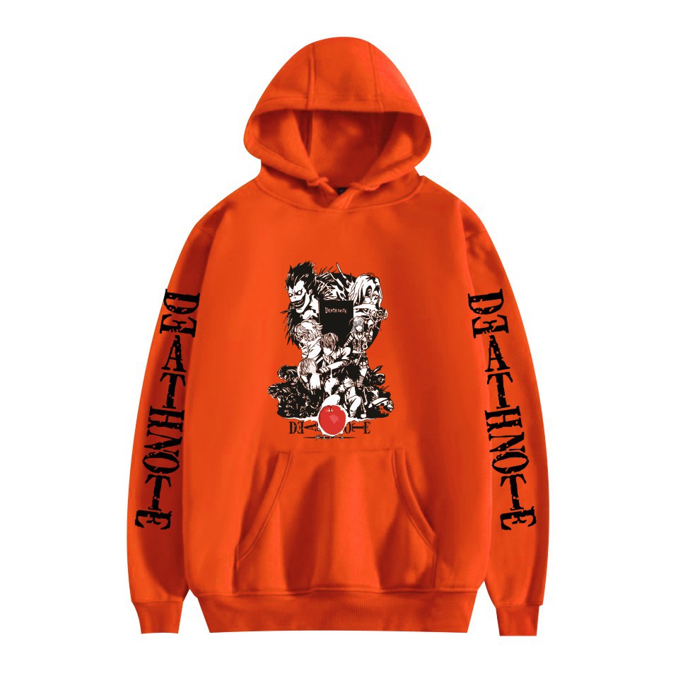 Men and Women Death Note Hoodie Large Size Pocket Velvet Sweatshirt Sweatshirt Winter - Image 8