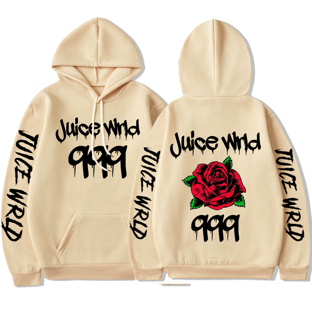 Cross-border source of supply AliExpress best selling dark style rose European size street trend hoodie sweatshirt for men - Image 2