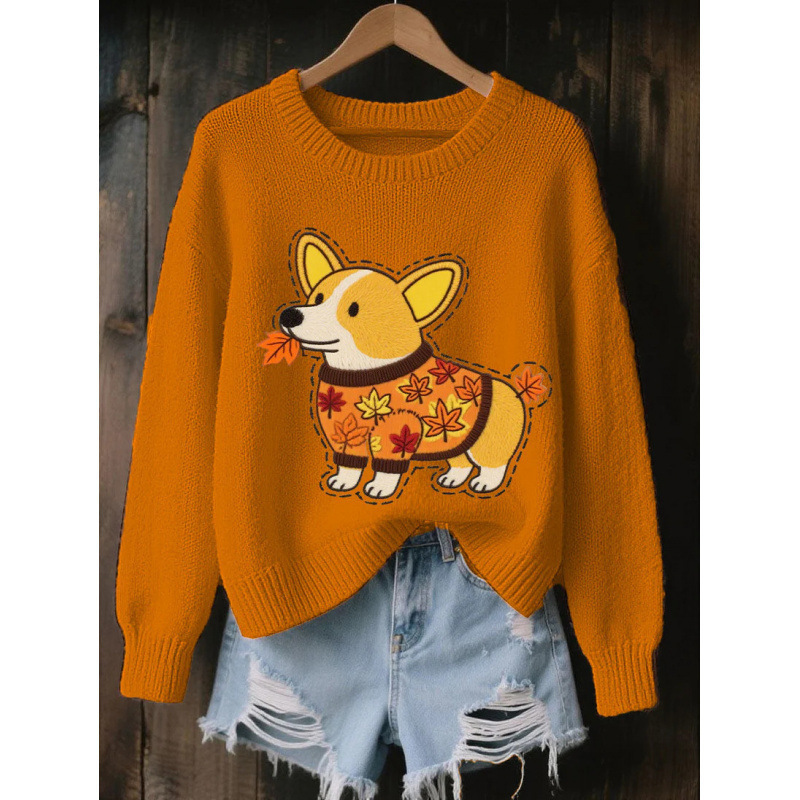 2026 Spring/Autumn New European and American Style Women's 3D Digital Print Casual Fashion Round Neck Faux Sweater/Sweatshirt - Image 6